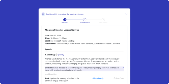 December 2025 Product Updates - Edit AI Minutes