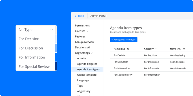 September 2025 Product Updates - Custom Agenda Types