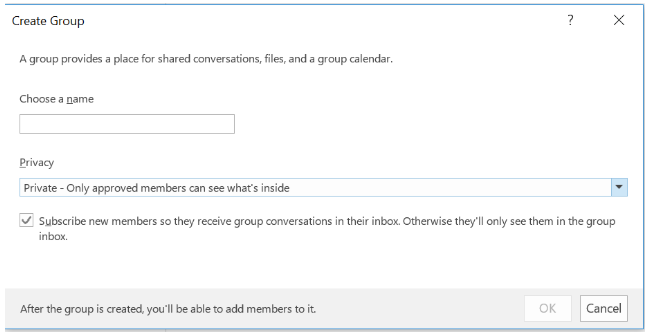 Create O365 Group 2