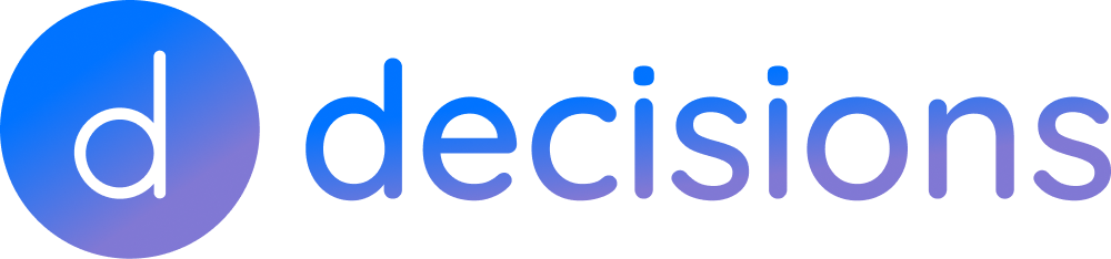 Decisions blue logo